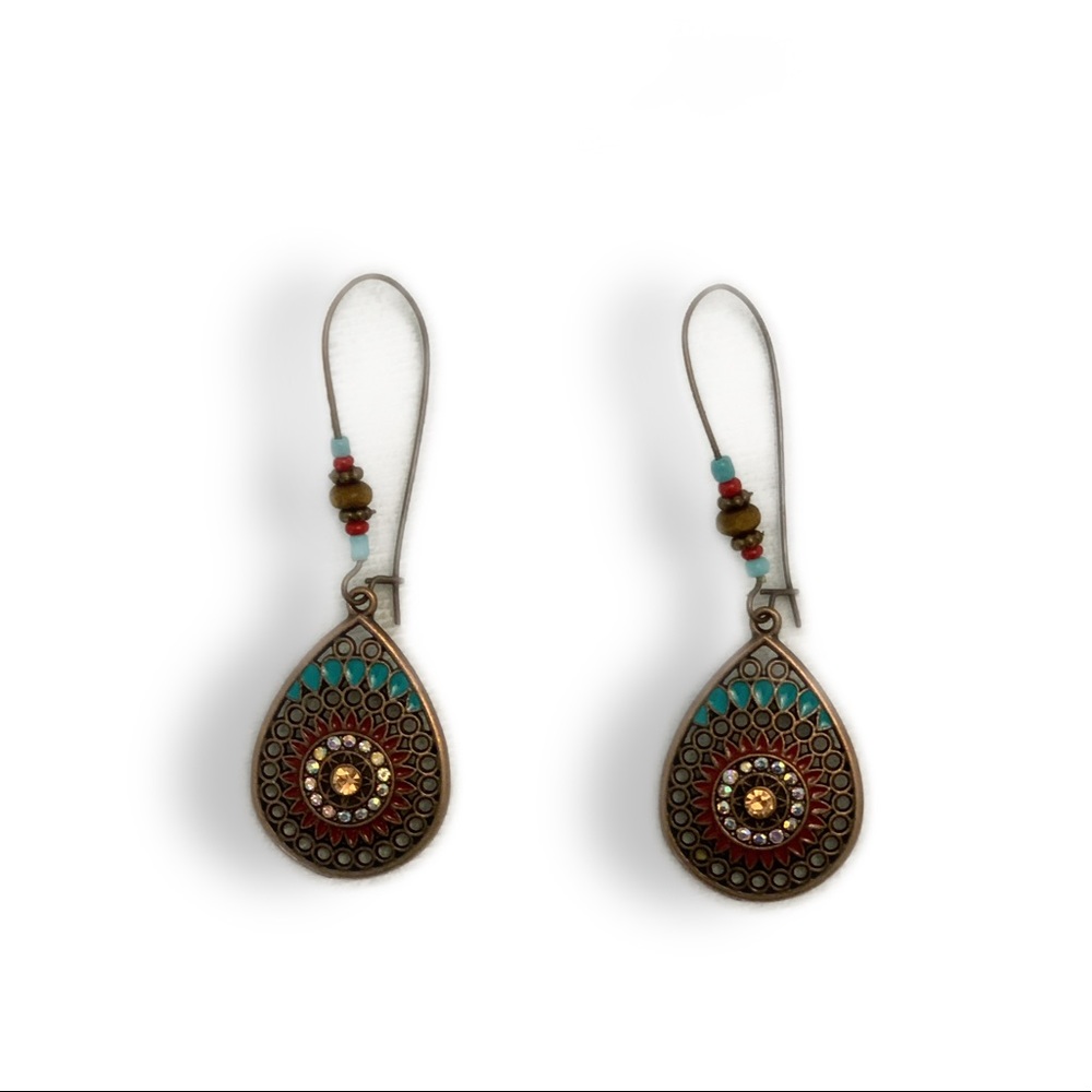BOGO Boho beaded dangle earrings - Picture 2 of 3